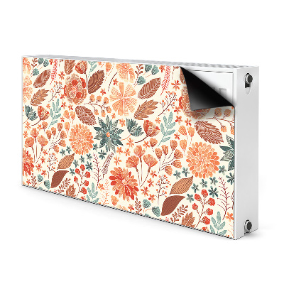 Capa magnética para radiador Flores Artísticas