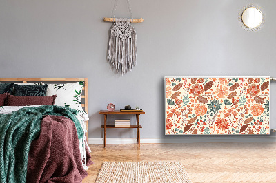 Capa magnética para radiador Flores Artísticas