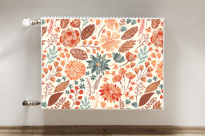 Capa magnética para radiador Flores Artísticas