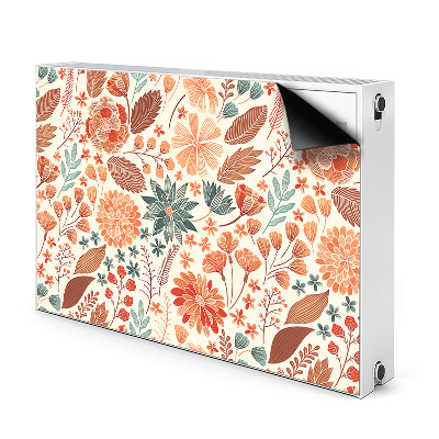 Capa magnética para radiador Flores Artísticas