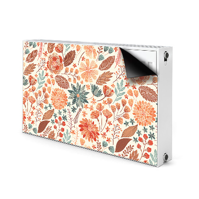 Capa magnética para radiador Flores Artísticas