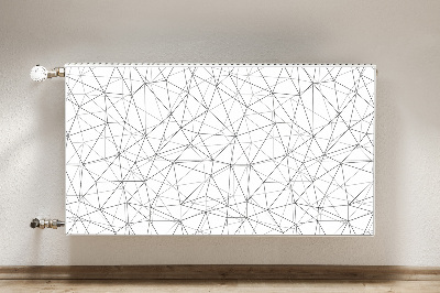 Cobertura magnética para radiador Linhas geométricas