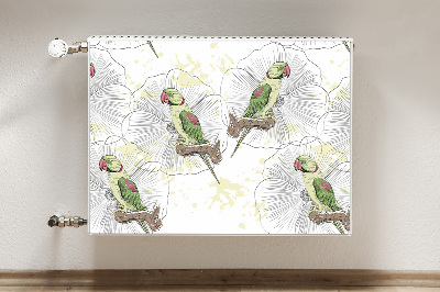 Capa magnética para radiador Papagaios verdes