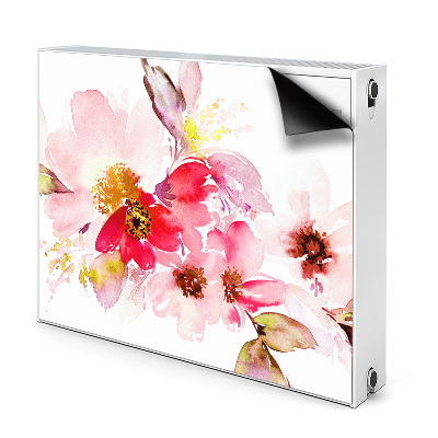 Capa magnética para radiador Flores em tons pastel