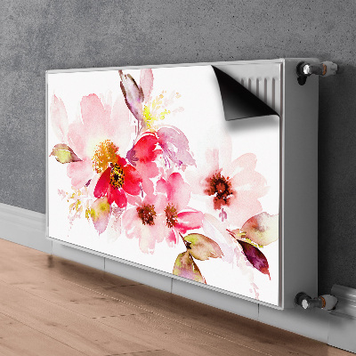 Capa magnética para radiador Flores em tons pastel