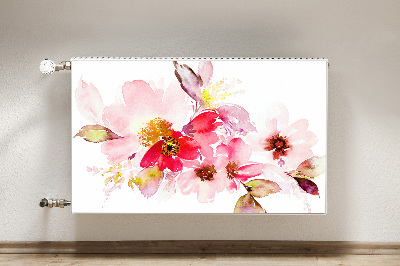 Capa magnética para radiador Flores em tons pastel