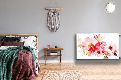 Capa magnética para radiador Flores em tons pastel