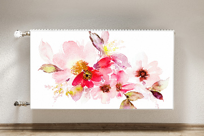 Capa magnética para radiador Flores em tons pastel