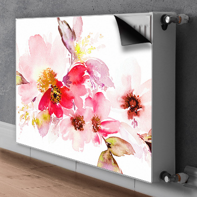 Capa magnética para radiador Flores em tons pastel