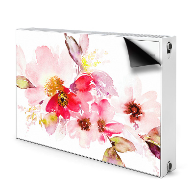 Capa magnética para radiador Flores em tons pastel