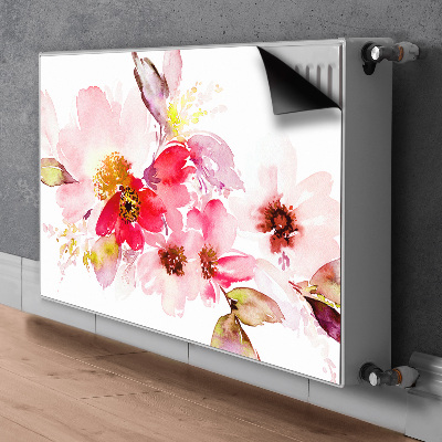 Capa magnética para radiador Flores em tons pastel