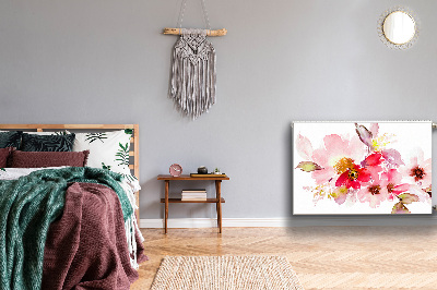 Capa magnética para radiador Flores em tons pastel