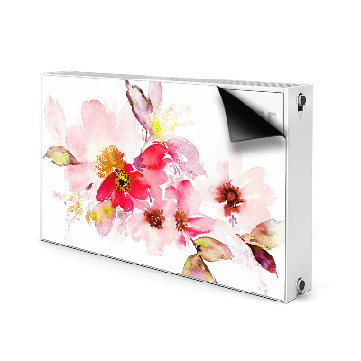 Capa magnética para radiador Flores em tons pastel