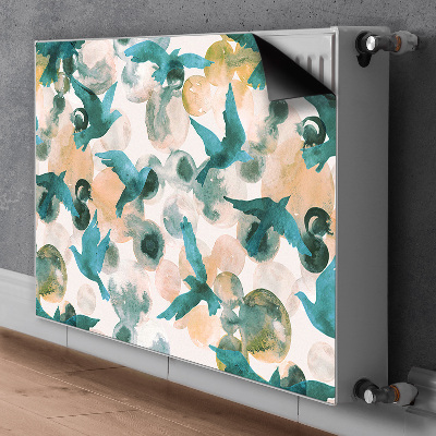 Capa magnética para radiador pássaros pintados