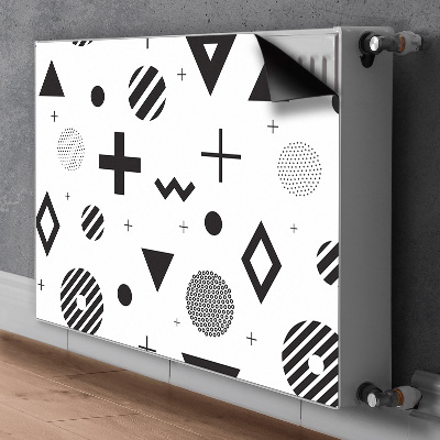 Cobertura magnética para radiador Padrões geométricos