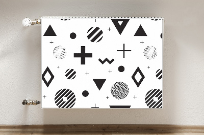 Cobertura magnética para radiador Padrões geométricos