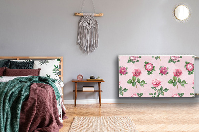 Cobertura magnética para radiador Uma rosa com espinhos