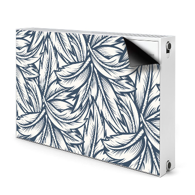 Capa magnética para radiador Folhas desenhadas