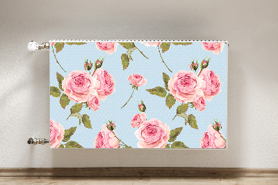 Capa magnética para radiador Rosas com folhas