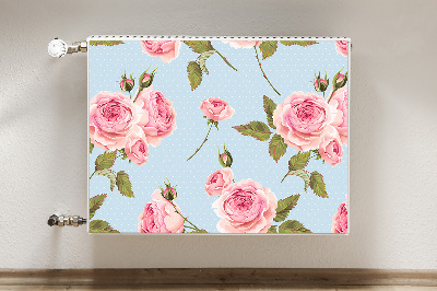 Capa magnética para radiador Rosas com folhas