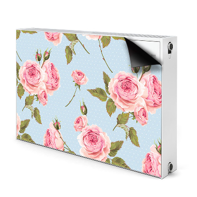 Capa magnética para radiador Rosas com folhas