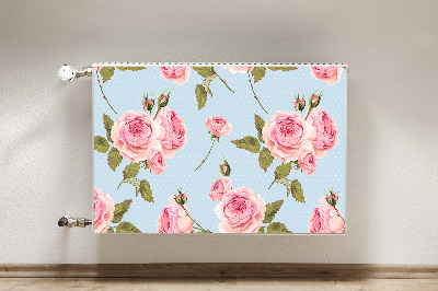 Capa magnética para radiador Rosas com folhas