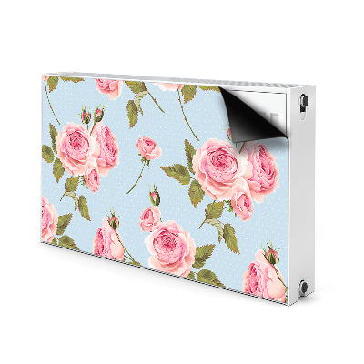 Capa magnética para radiador Rosas com folhas