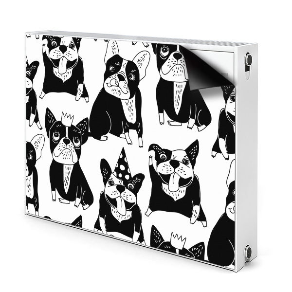 Capa magnética para radiador Cães felizes