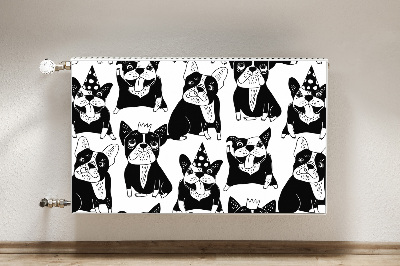 Capa magnética para radiador Cães felizes