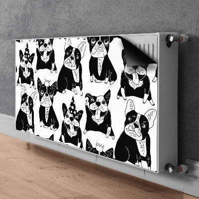 Capa magnética para radiador Cães felizes