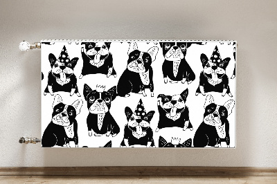 Capa magnética para radiador Cães felizes