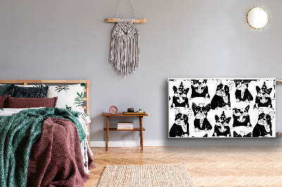 Capa magnética para radiador Cães felizes