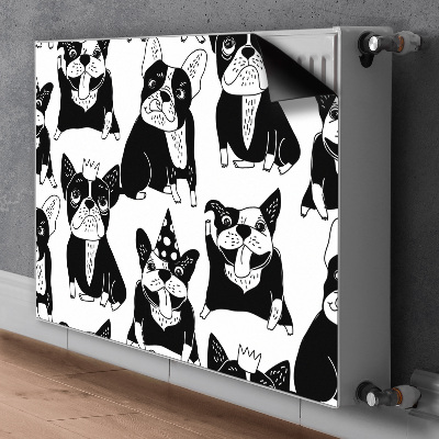 Capa magnética para radiador Cães felizes