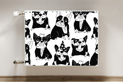 Capa magnética para radiador Cães felizes