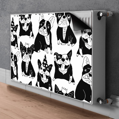 Capa magnética para radiador Cães felizes