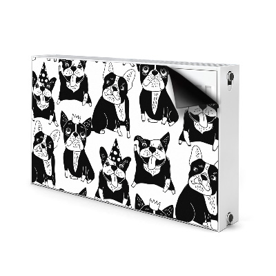 Capa magnética para radiador Cães felizes