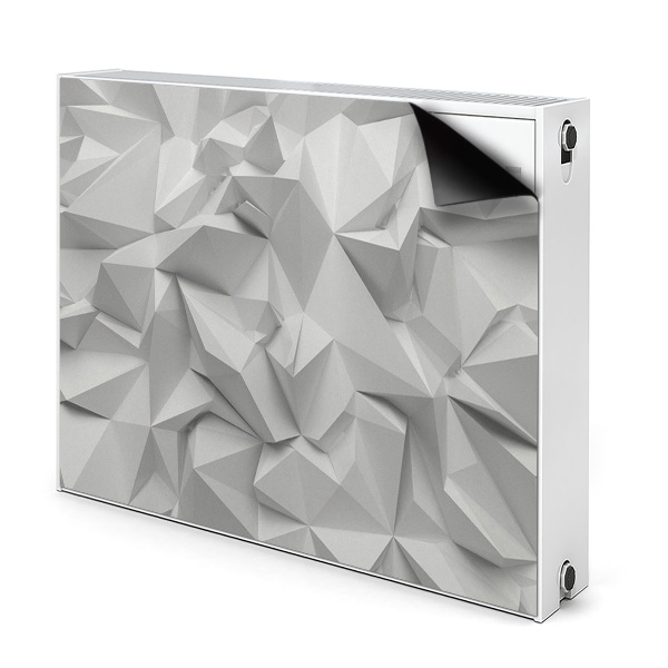 Capa magnética para radiador Abstração branca