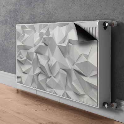 Capa magnética para radiador Abstração branca