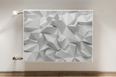 Capa magnética para radiador Abstração branca