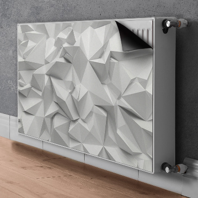 Capa magnética para radiador Abstração branca