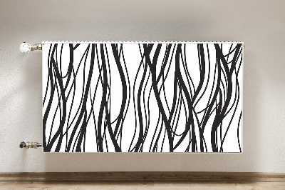 Cobertura magnética para radiador Linhas onduladas