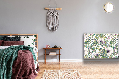 Cobertura magnética para radiador flores brancas