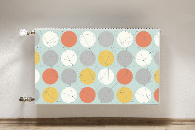 Cobertura magnética para radiador Padrão geométrico