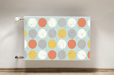 Cobertura magnética para radiador Padrão geométrico