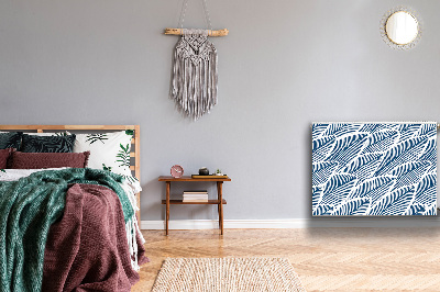 Cobertura magnética para radiador Folhas azuis