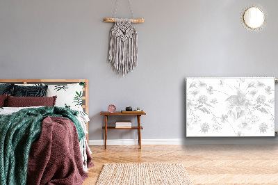 Capa magnética para radiador Flores cinzentas