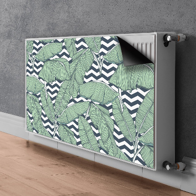 Cobertura magnética para radiador Folhas tropicais
