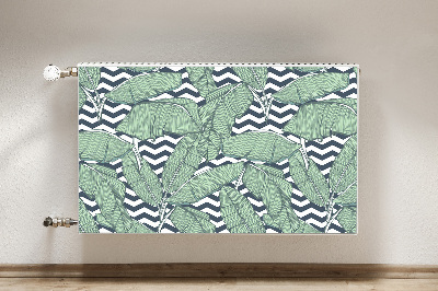 Cobertura magnética para radiador Folhas tropicais