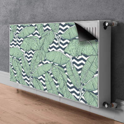Cobertura magnética para radiador Folhas tropicais