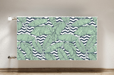 Cobertura magnética para radiador Folhas tropicais